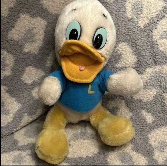 Other - Vintage, Disneyland, Louie Duck, Plush, Blue Shirt & Hat, Collectible